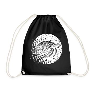 Tortue futuriste moderne cyber - Sac de sport léger - noir - Devant