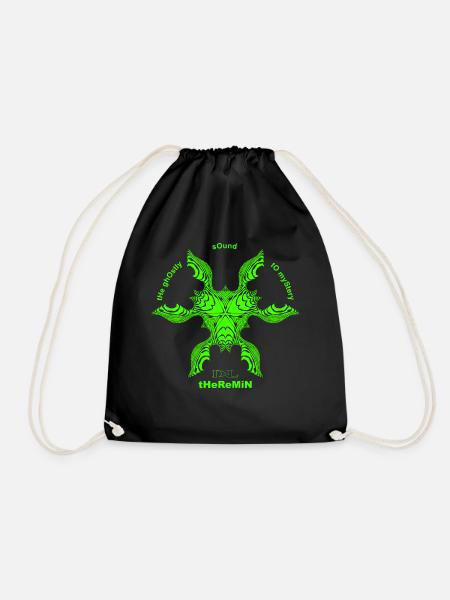 tHeReMiN mandala verd - Drawstring Bag - black