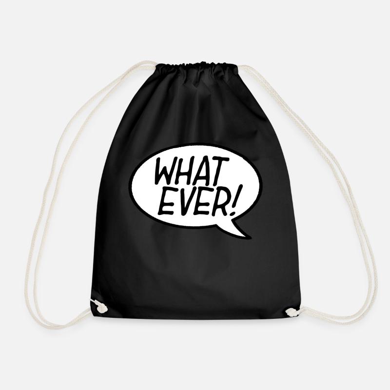 Quoi jamais ! Bulle - Sac de sport léger - noir