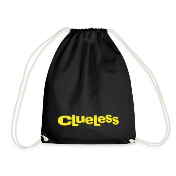 Clueless Klassisches Logo - Turnbeutel - Schwarz - Vorne
