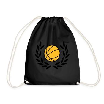 Basketball - Turnbeutel - Schwarz - Vorne