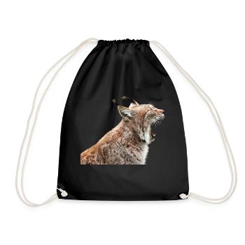 linx luchs cat katze - Turnbeutel - Schwarz - Vorne