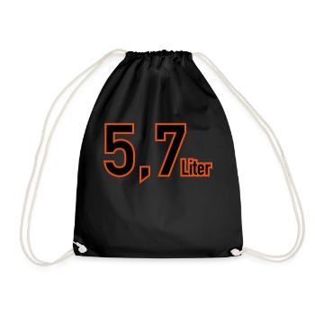 5,7 Liter Hemi - Turnbeutel - Schwarz - Vorne