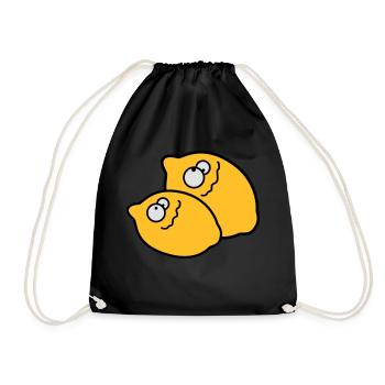 Funny Lemons - Sac de sport léger - noir - Devant