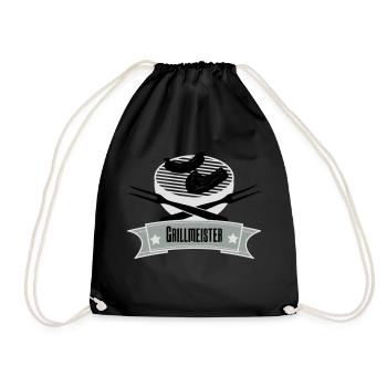 Grillmeister - Turnbeutel - Schwarz - Vorne