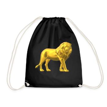 Loewe gold - Turnbeutel - Schwarz - Vorne
