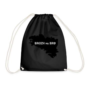 BREIZH MA BRO - Turnbeutel - Schwarz - Vorne