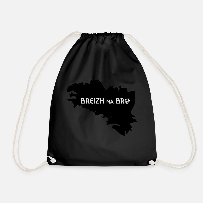 BREIZH MA BRO - Turnbeutel - Schwarz