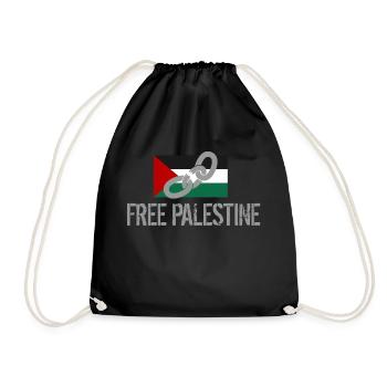free palestine - Sac de sport léger - noir - Devant