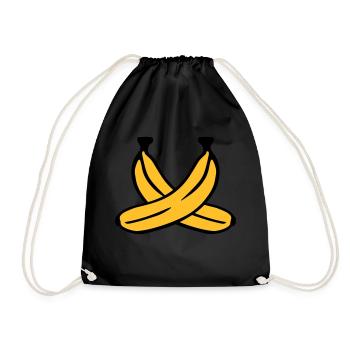 Banane - Turnbeutel - Schwarz - Vorne