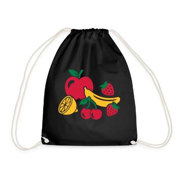 Fruits - Sac de sport léger - noir - Devant