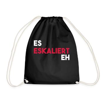 ES ESCALENTS EH gift - Drawstring Bag - black - Front