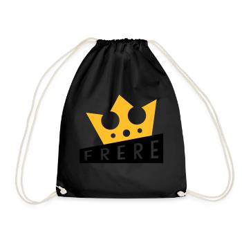 Frère Frangin Frere Naissance Bébé Frérot - Sac de sport léger - noir - Devant