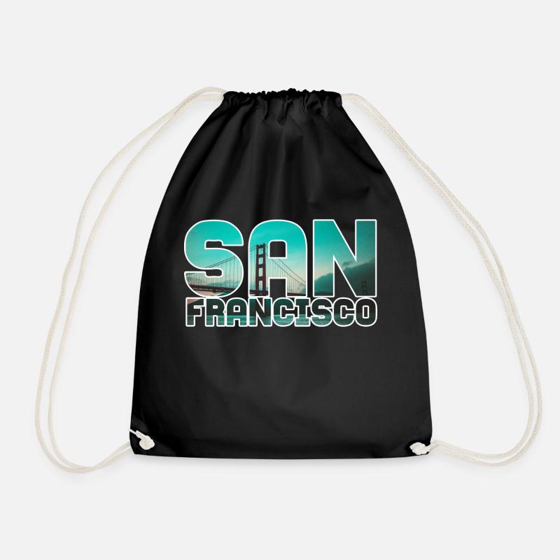 San Francisco - Turnbeutel - Schwarz