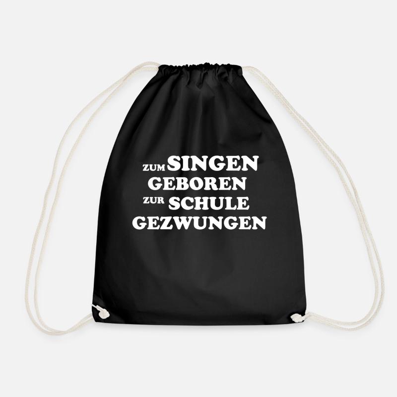 Zum Singen geboren! - Turnbeutel - Schwarz