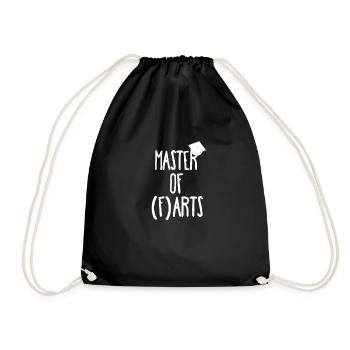 Master of (f) arts t-shirt - Drawstring Bag - black - Front