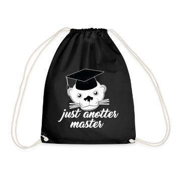 Just anotter Master jeu de mots drôle - Sac de sport léger - noir - Devant