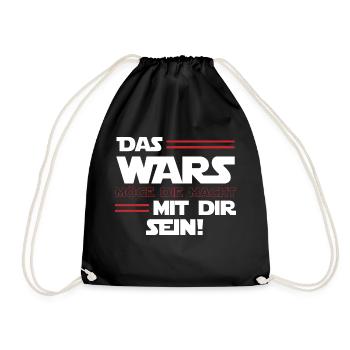 Das wars Möge die Macht mit dir Sein - Turnbeutel - Schwarz - Vorne