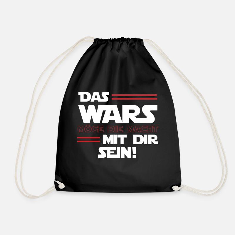 Das wars Möge die Macht mit dir Sein - Turnbeutel - Schwarz