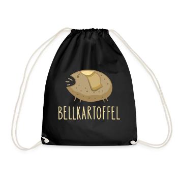 Lustige Kartoffel Rebell - Turnbeutel - Schwarz - Vorne