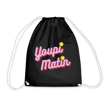 youpi matin - Sac de sport léger - noir - Devant
