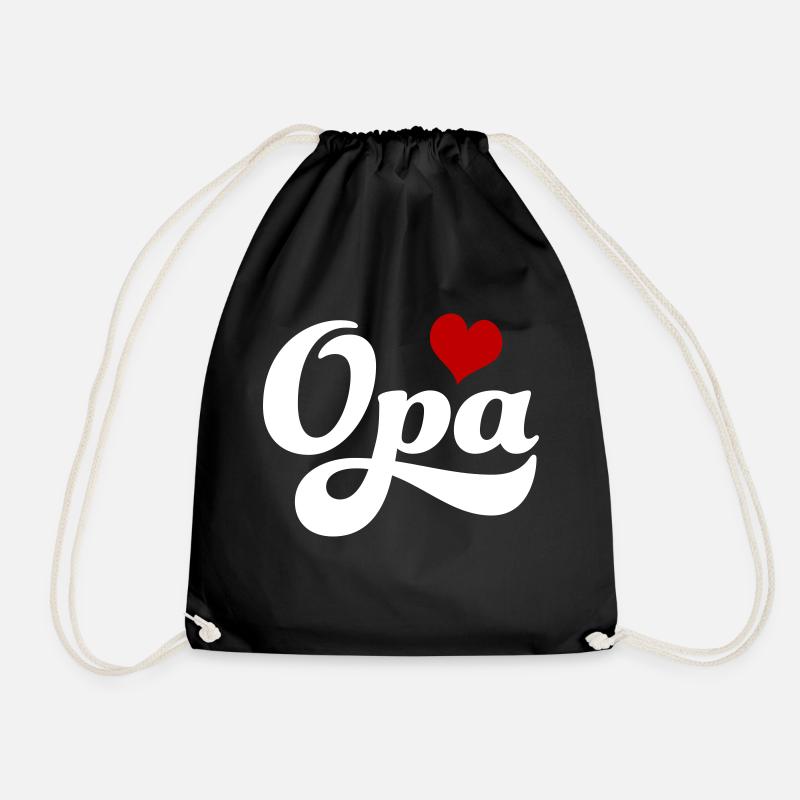 Opa - Turnbeutel - Schwarz