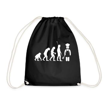 Cooking Cook Bake Food Kitchen - Drawstring Bag - black - Front