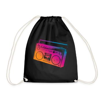 Ghettoblaster Music - Drawstring Bag - black - Front