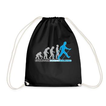 Evolution, marche nordique, marche, randonnée - Sac de sport léger - noir - Devant