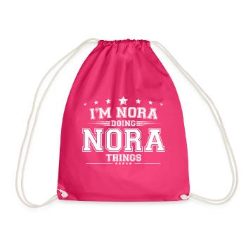 Nora - Turnbeutel - Fuchsia - Vorne