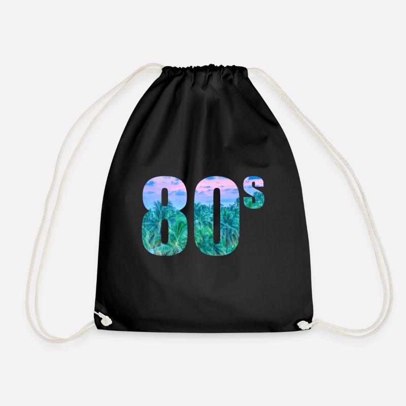80s - Turnbeutel - Schwarz