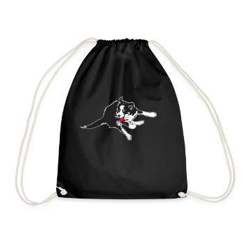 Flyball2 - Drawstring Bag - black - Front