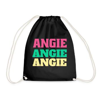 Angie Anniversaire Angela Prénom Cadeaux Angelika - Sac de sport léger - noir - Devant