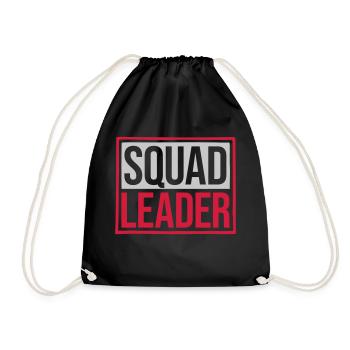 Anführer Team Squad Leader - Turnbeutel - Schwarz - Vorne