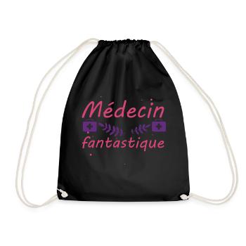 Tshirt homme Médecin fantastique - Sac de sport léger - noir - Devant