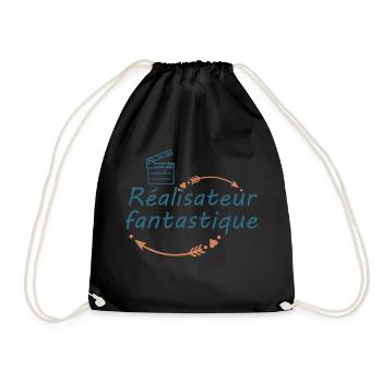 Tshirt homme Bientôt dessinatrue veuillez patiente - Sac de sport léger - noir - Devant