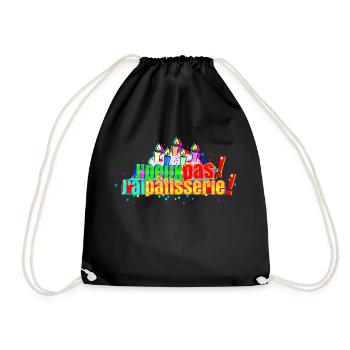 J'peux pas j'ai pâtisserie - Sac de sport léger - noir - Devant