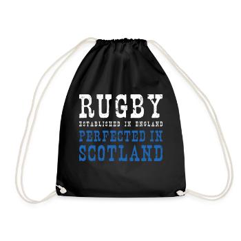 Rugby perfectionné en Ecosse Rugby - Sac de sport léger - noir - Devant