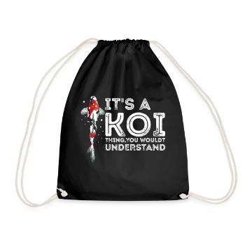 Funny It's A KOI Thing You Wouldn't Understand - Drawstring Bag - black - Front