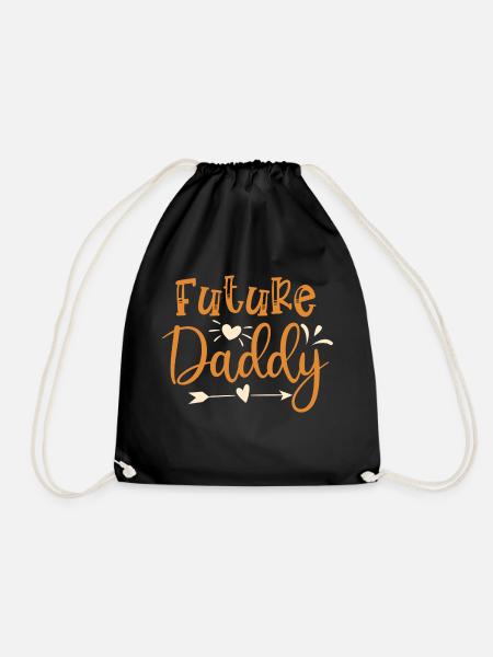 Future daddy - Turnbeutel - Schwarz