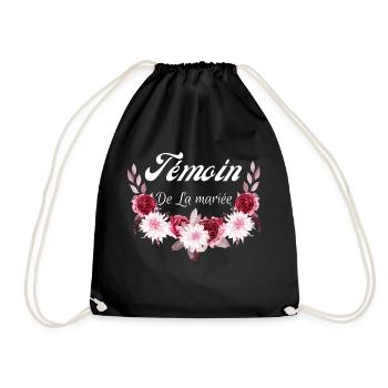 témoin de la mariée - Sac de sport léger - noir - Devant