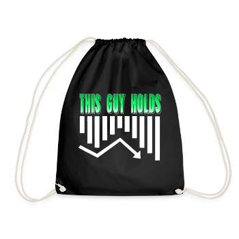 Ce gars tient un drôle de t-shirt Bear Cycle Trader - Sac de sport léger - noir - Devant