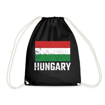 Hungary Hungary Flag Hungarian Pride Hungarian - Drawstring Bag - black - Front