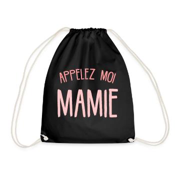 Appelez Moi Mamie Annonce Grossesse - Sac de sport léger - noir - Devant
