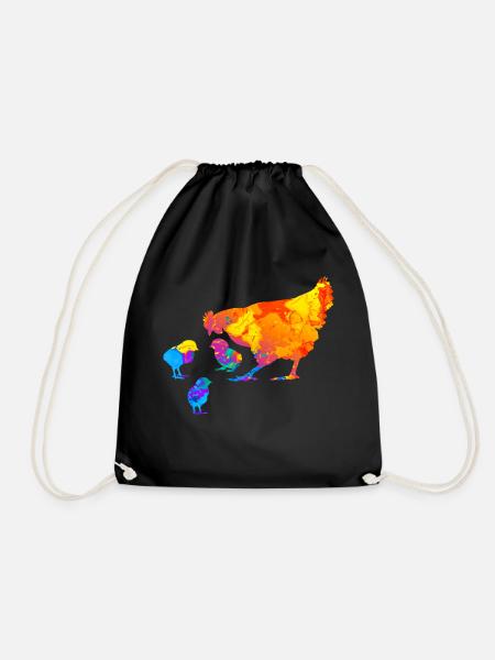 Chicken Chicken Chicken Breeder Chicken Whisperer - Drawstring Bag - black