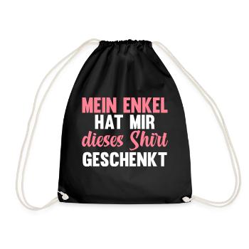 Großmutter Großmama Enkel Omi Oma - Turnbeutel - Schwarz - Vorne