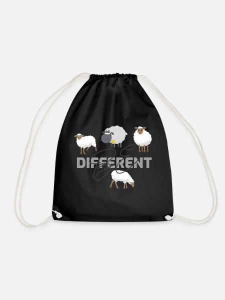Be different - Turnbeutel - Schwarz