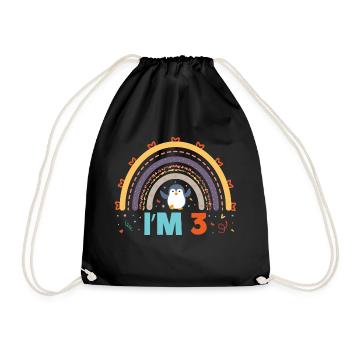 King Penguin Emperor Penguin Penguin Gift - Drawstring Bag - black - Front