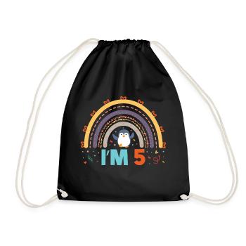 King Penguin Emperor Penguin Penguin Gift - Drawstring Bag - black - Front