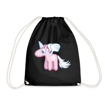 Angel the SkyPony - Ange pony - Sac de sport léger - noir - Devant